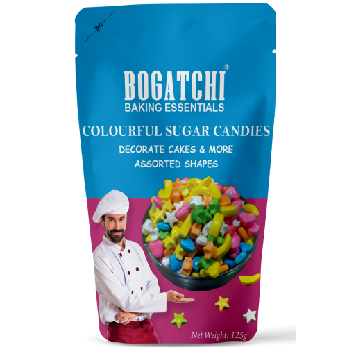 BOGATCHI Colorful Sugar Candies for Cake Decoration